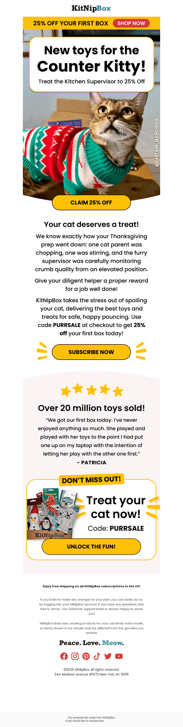 KitNipBox email from Wed, Nov 26, 2025