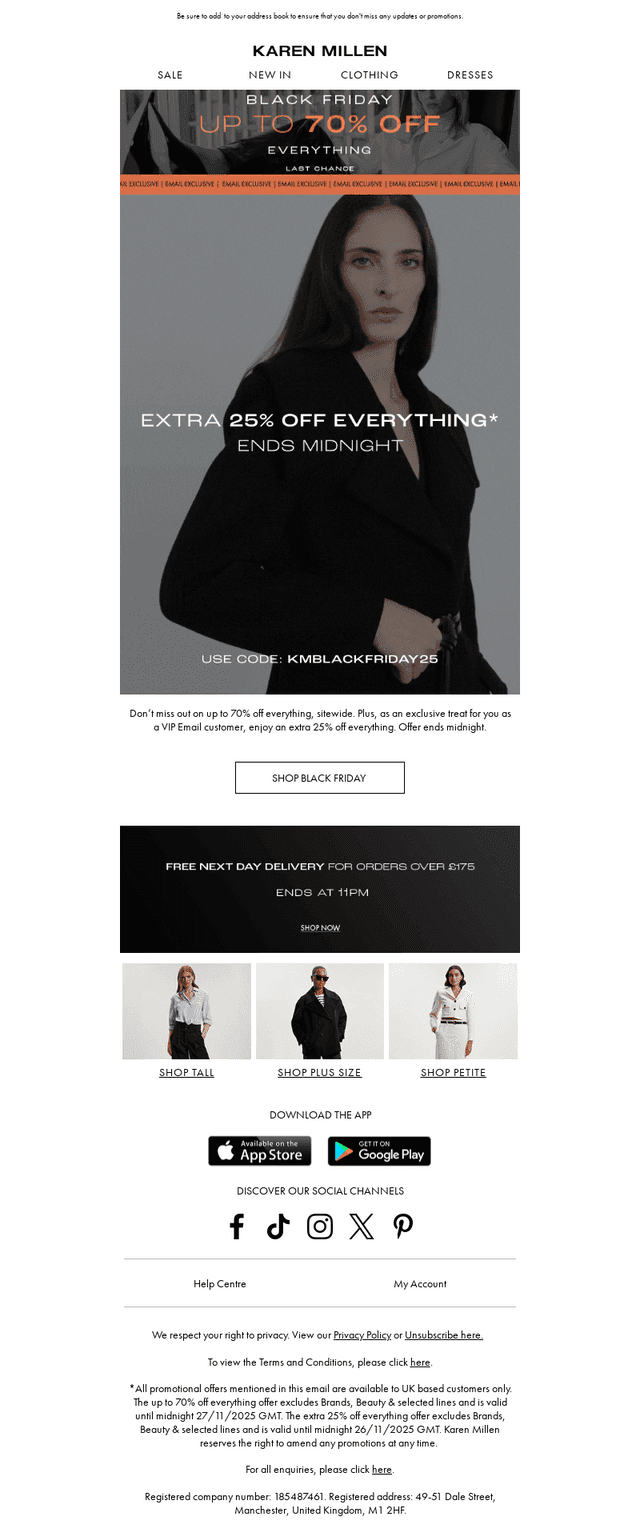 EMAIL EXCLUSIVE | Extra 25% Off EVERYTHING
