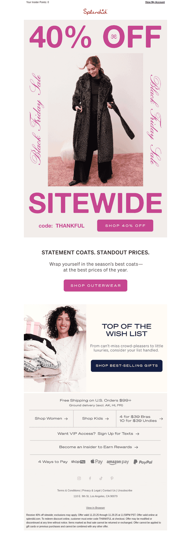 Re: That Coat You Wanted—It’s 40% Off