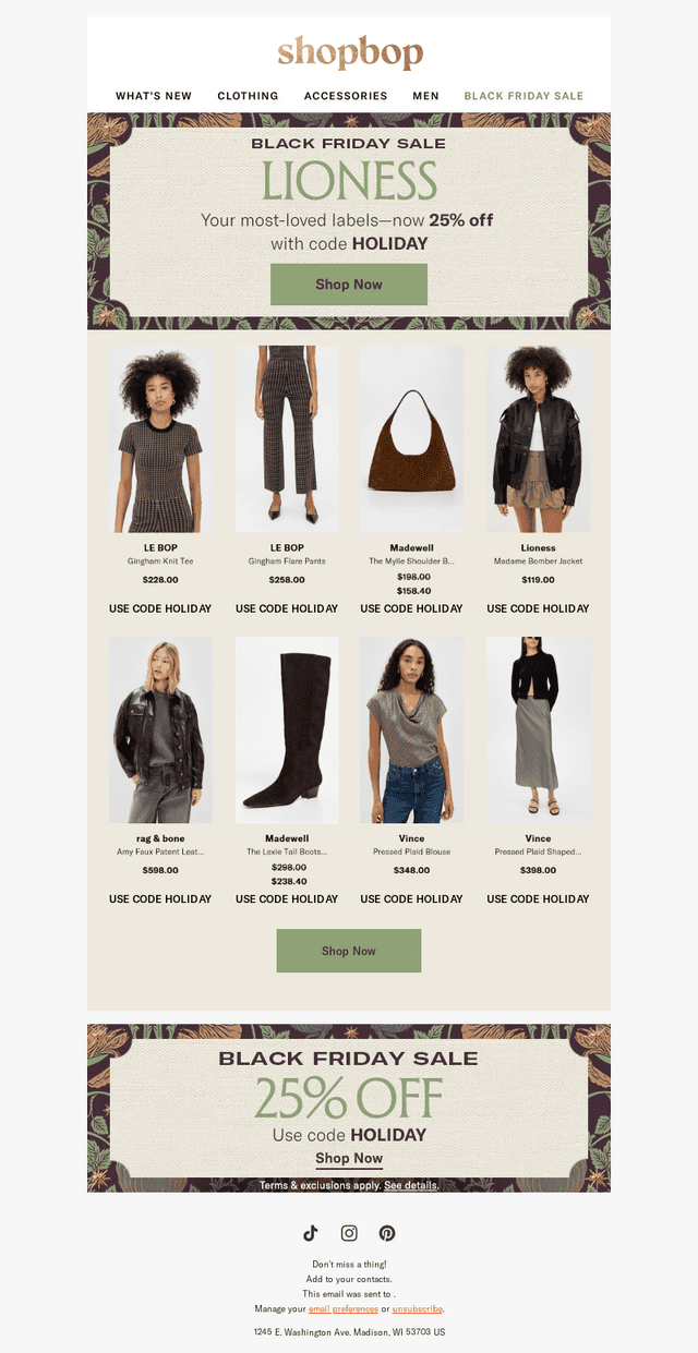 Fan-favorite brands: 25% off
