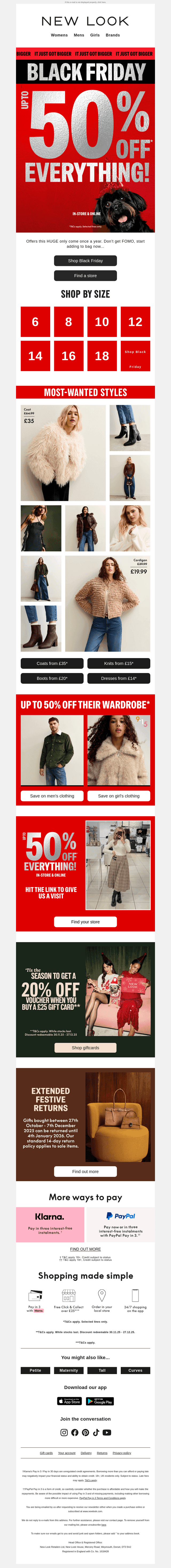 🙌 NOW UP TO 50% OFF EVERYTHING 🙌