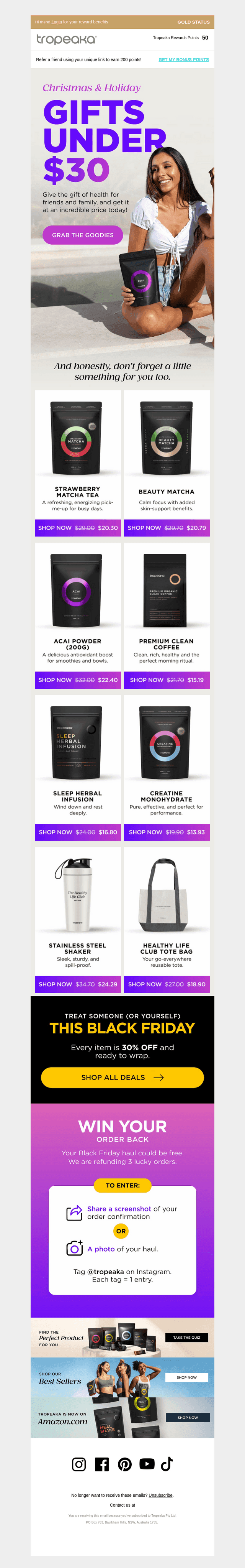 Holiday Gifts Under $30