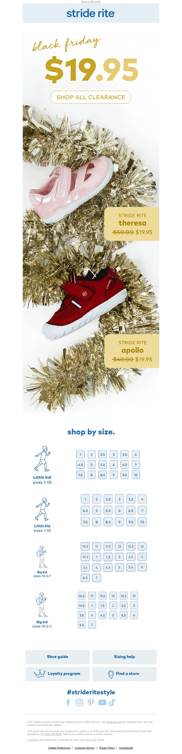 Stride Rite email from Thu, Nov 27, 2025