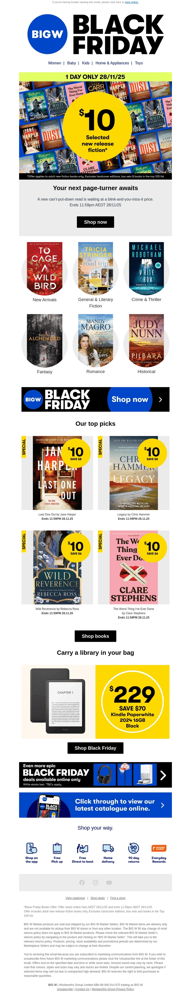 $10 Books. Today Only. Go. 📚
