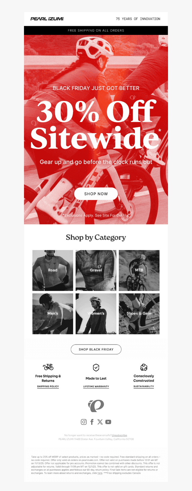 IT'S GO TIME ⚡ 30% Off Everything*