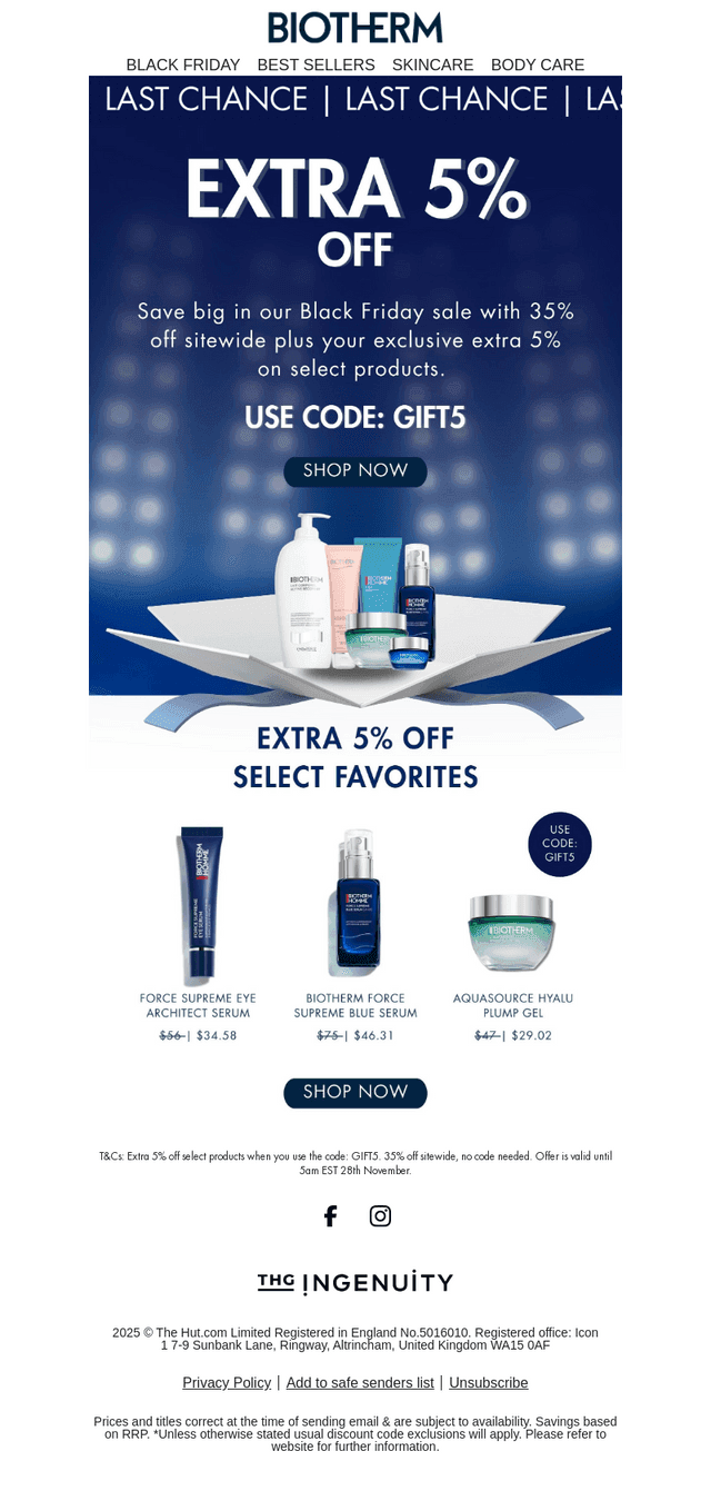 Last Chance: EXTRA 5% Off 🚨