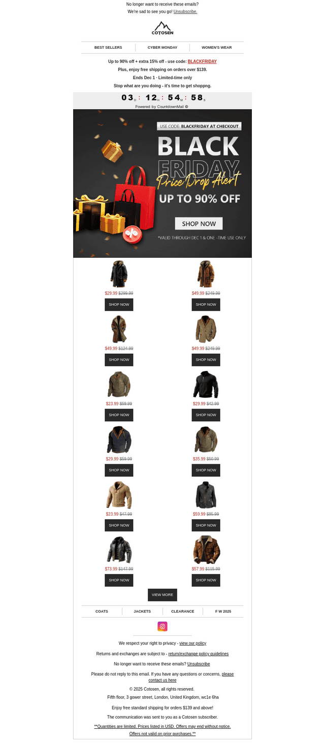 Black Friday: Price Drops Alert