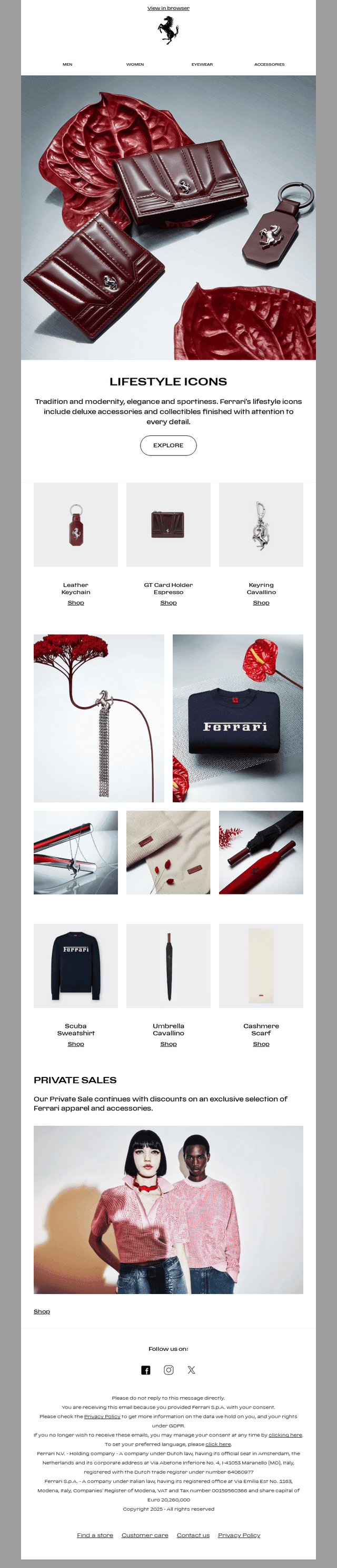Ferrari email from Fri, Nov 28, 2025