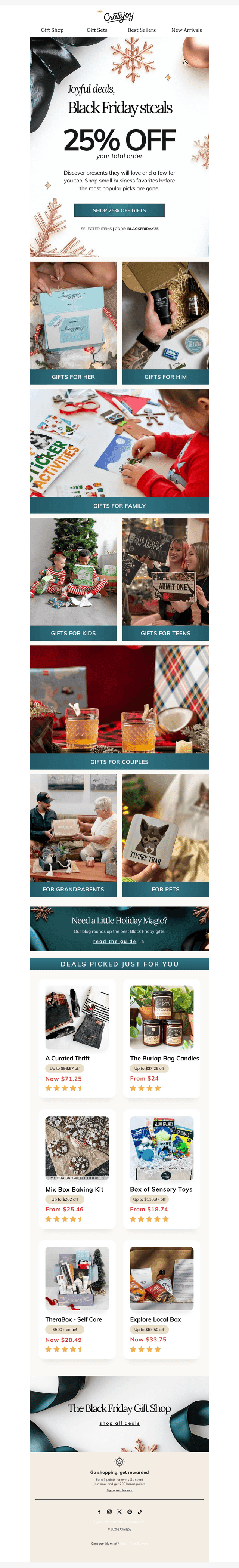 Cratejoy email from Fri, Nov 28, 2025