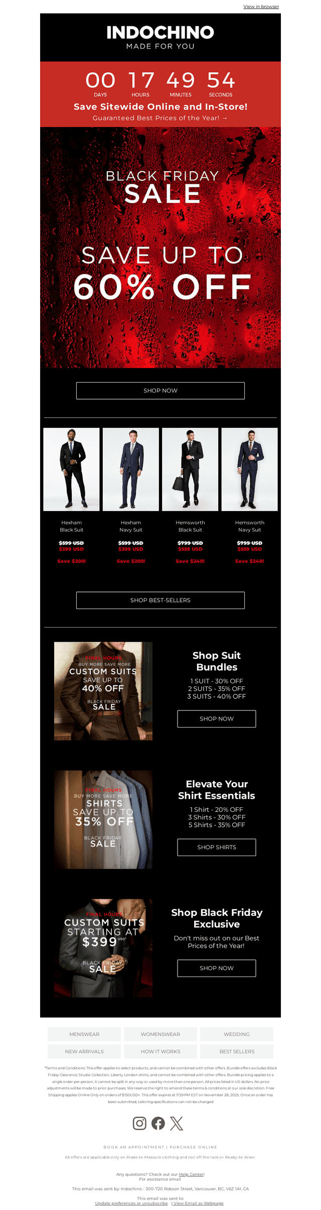 Black Friday | SITEWIDE STARTS NOW