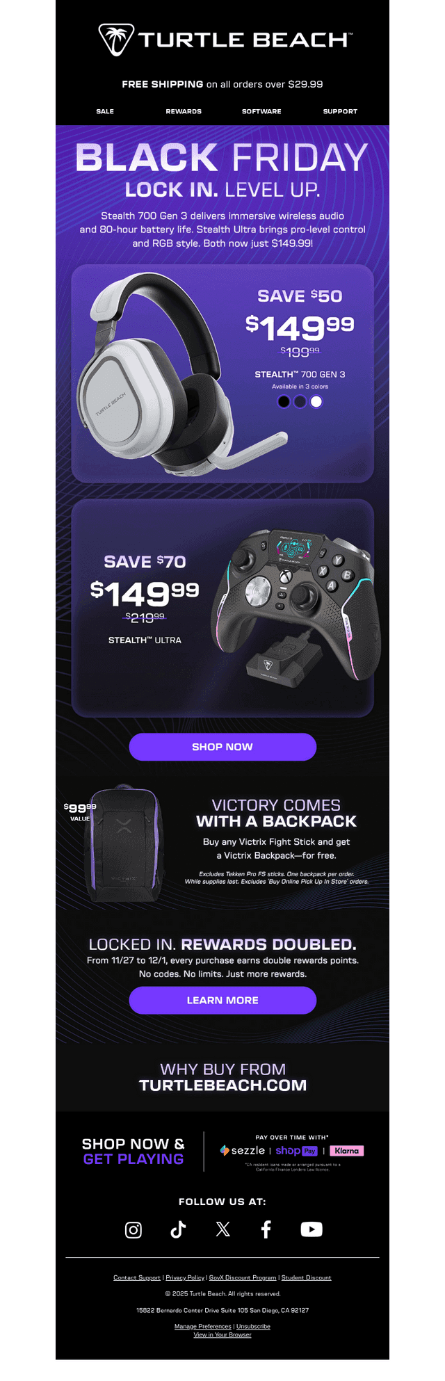 Turtle Beach email from Fri, Nov 28, 2025