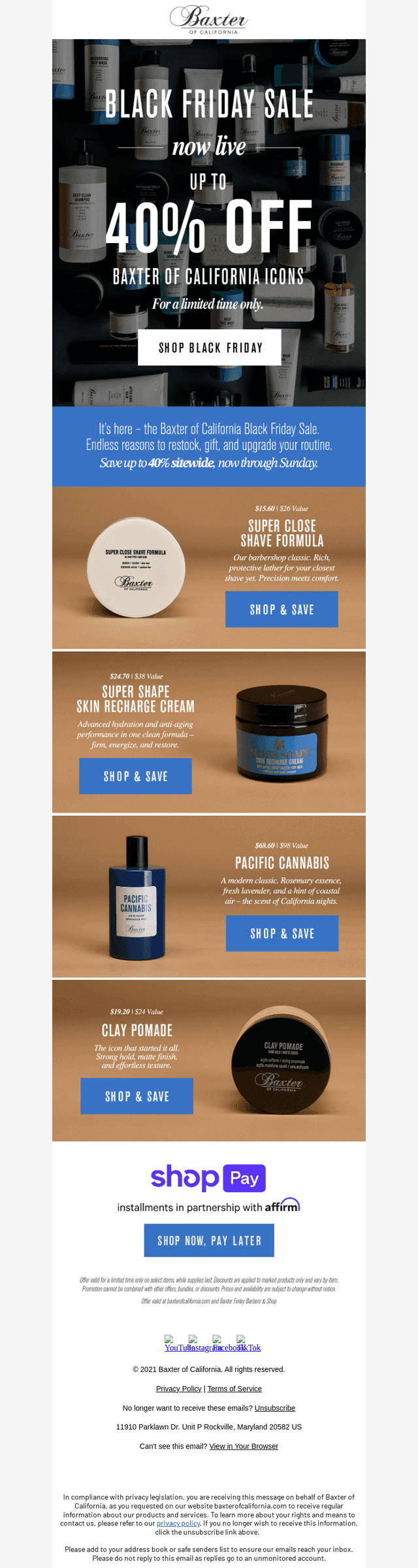 Up to 40% off this Black Friday