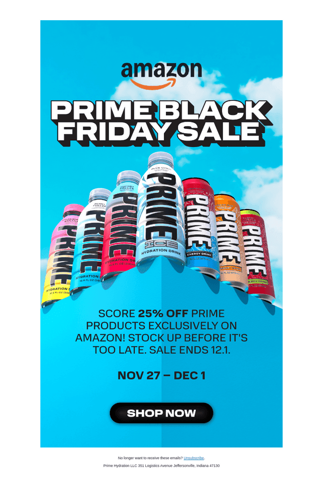 🚨 25% OFF PRIME PRODUCTS