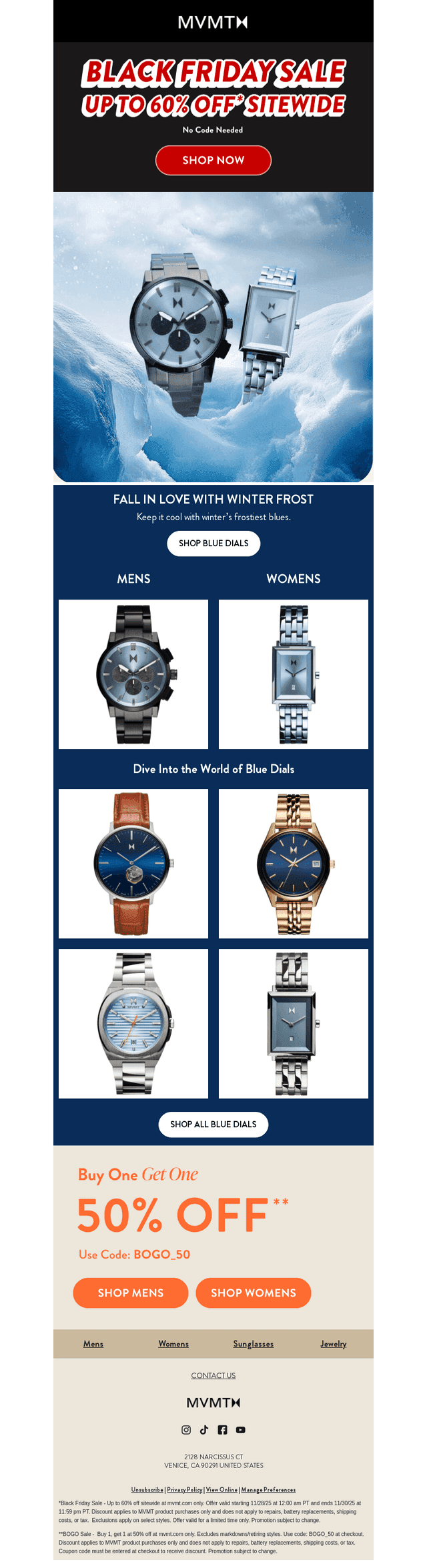 It’s Time. Blue Dials. Black Friday Prices