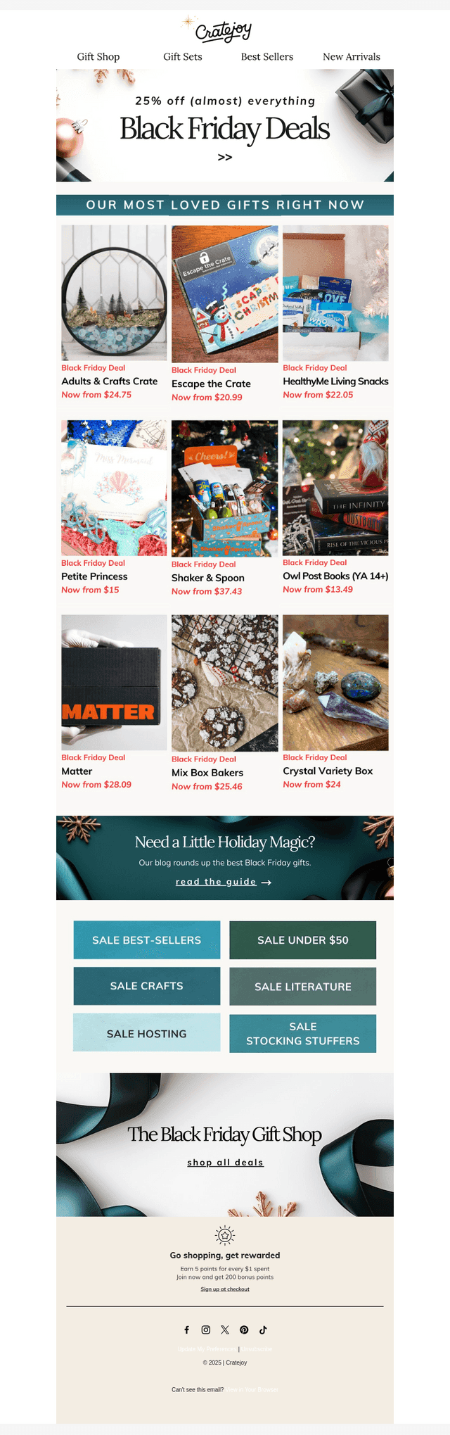 Cratejoy email from Fri, Nov 28, 2025