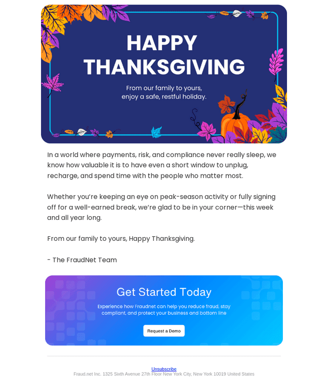 Fraud.net email from Fri, Nov 28, 2025