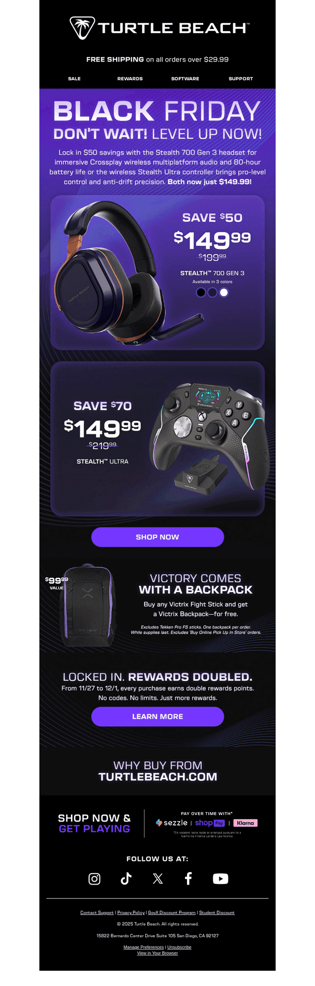 Turtle Beach email from Fri, Nov 28, 2025