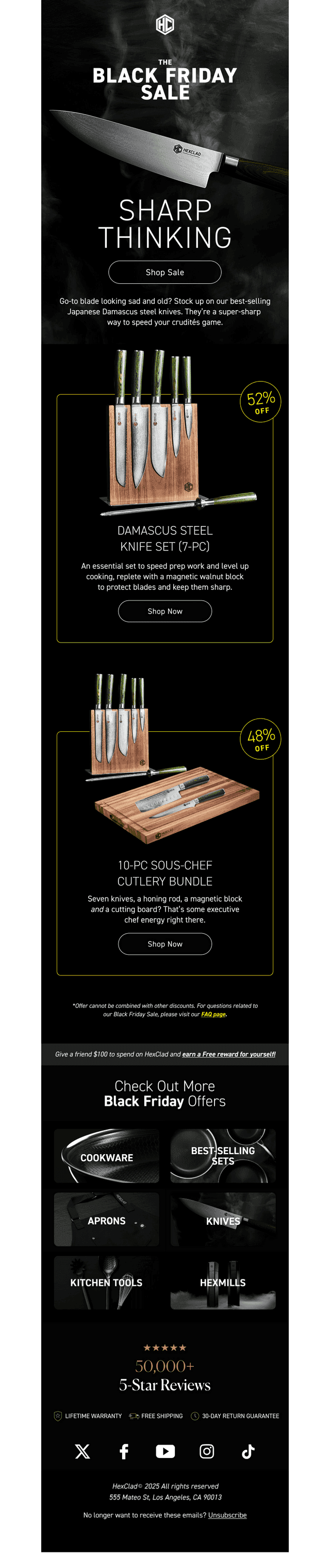 ⏳ 52% OFF knives ends soon!