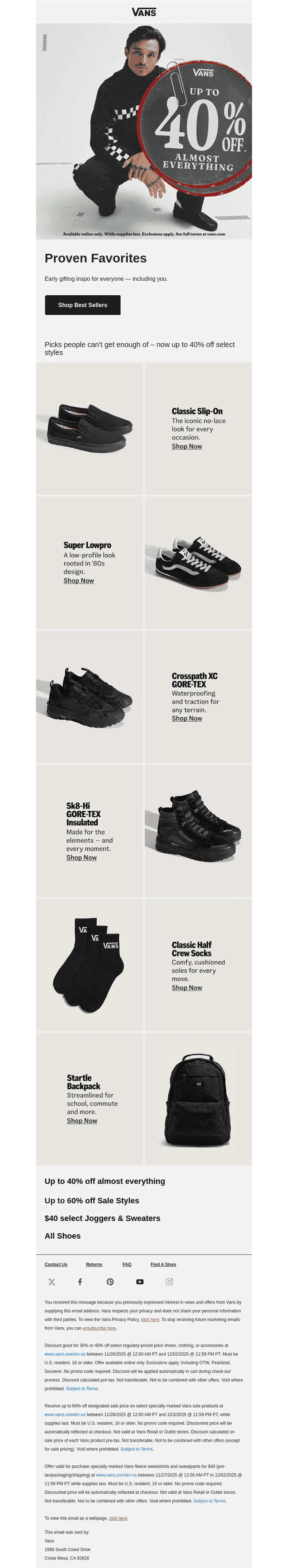 Up to 40% off select Best Sellers