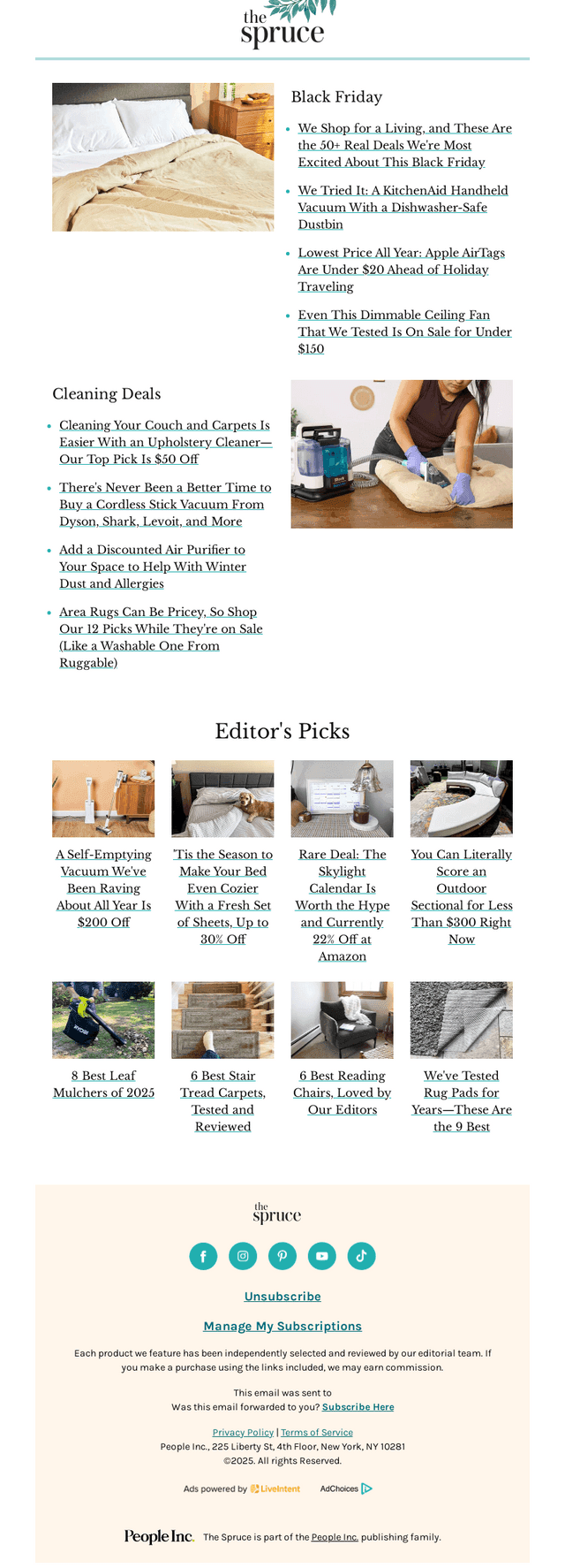 The Spruce Pets email from Sat, Nov 29, 2025