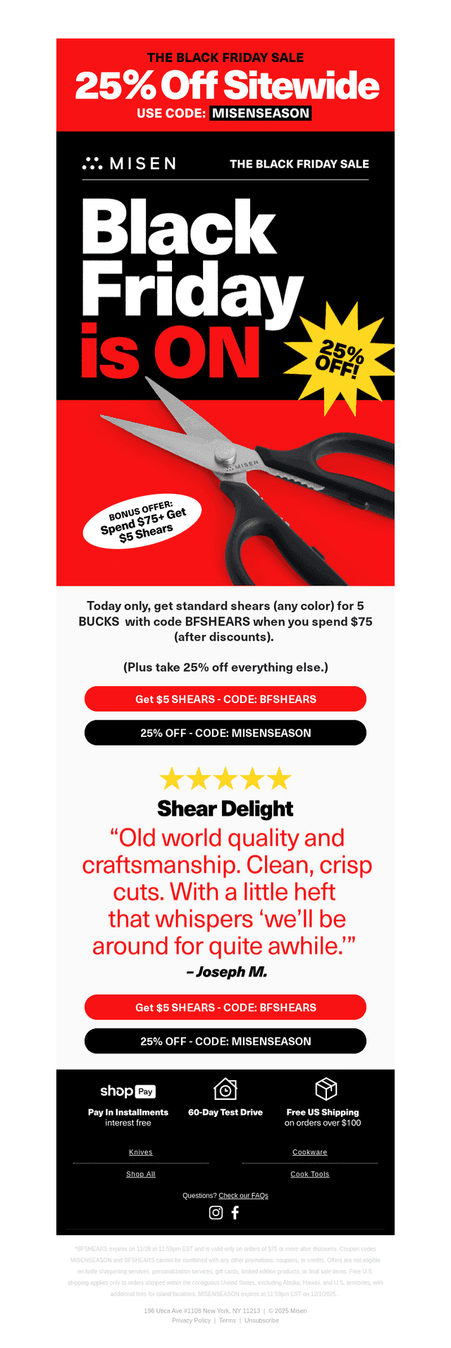 FINAL HOURS for $5 Shears