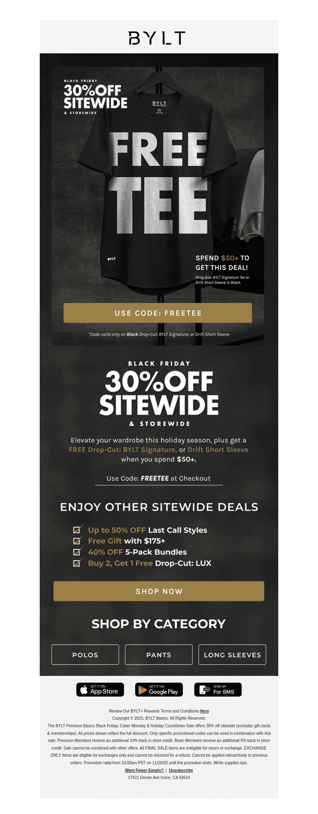 FREE TEE: Limited Time Offer