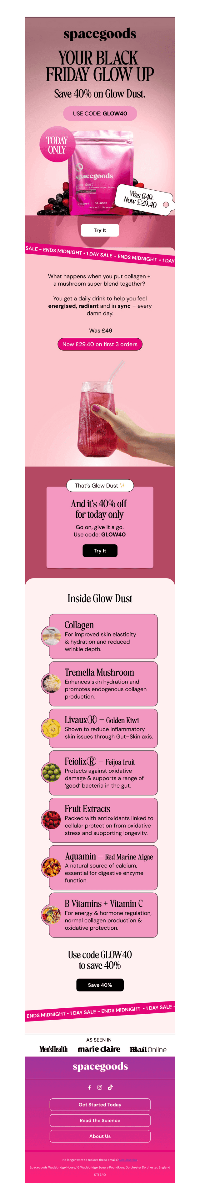 Your Glow Up Is 40% Off ✨