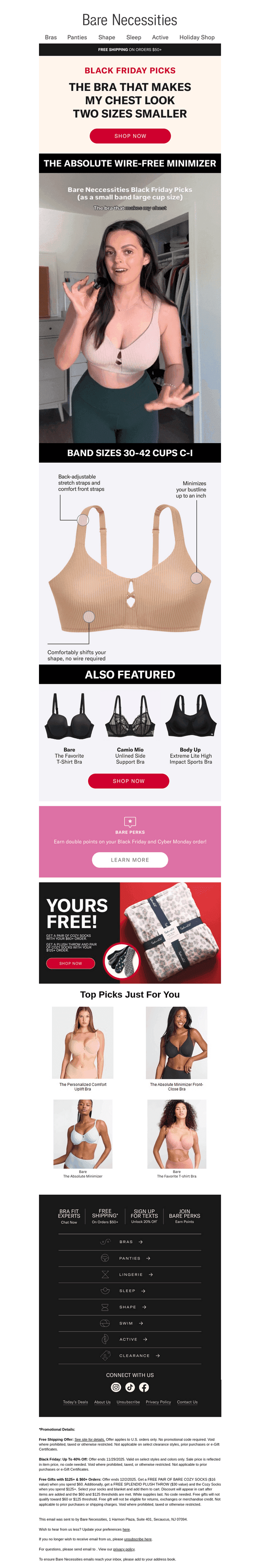 Black Friday Picks: Bare The Absolute Wire-Free Minimizer