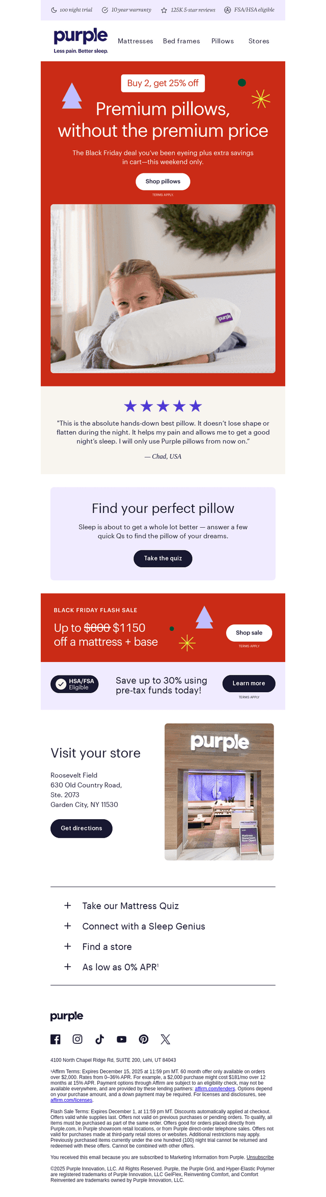 2 pillows for 25% off (+ MORE)