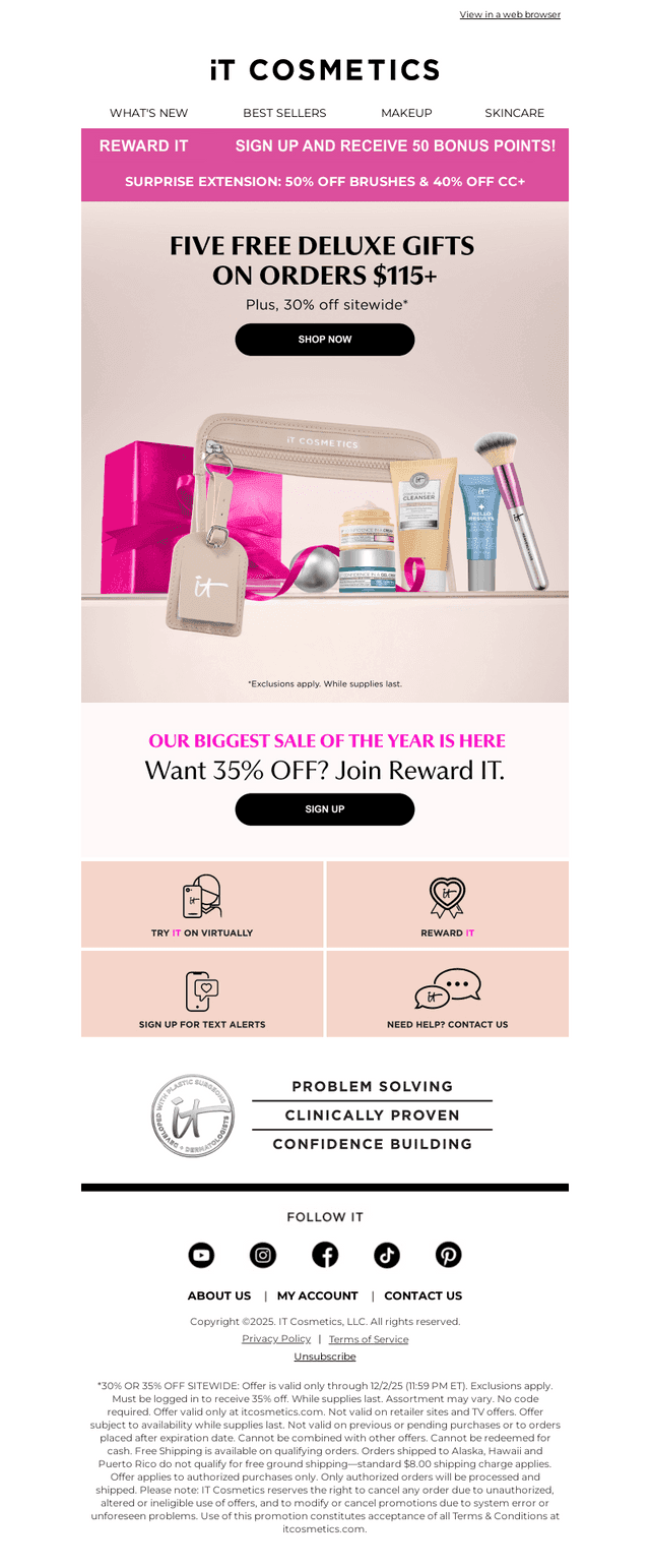 Claim Your Gift Now + 30% Off Everything