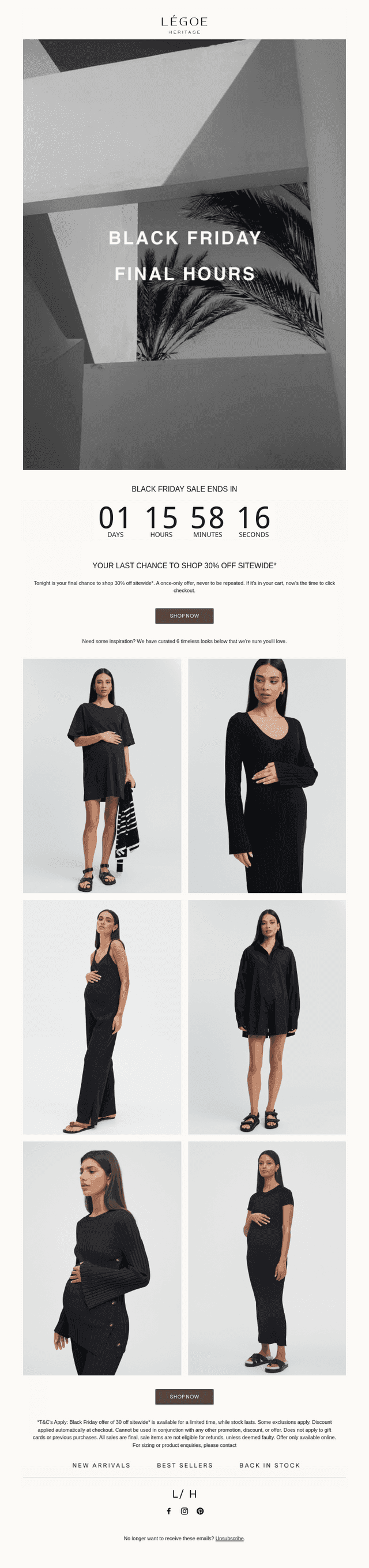 FINAL HOURS | Black Friday 30% Off Sitewide*
