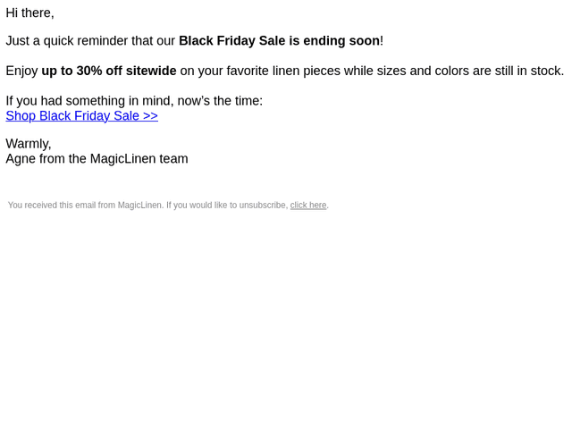 Black Friday ends soon!