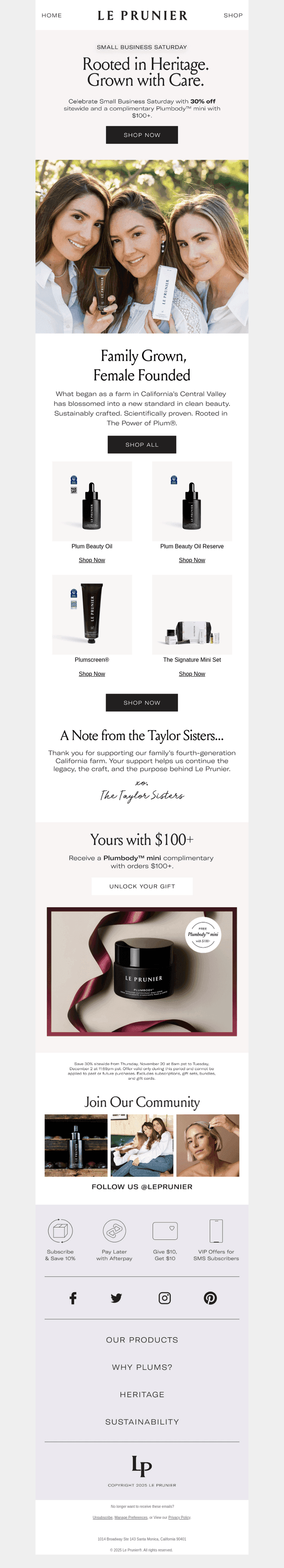 30% Off Everything You Love + Free Gift