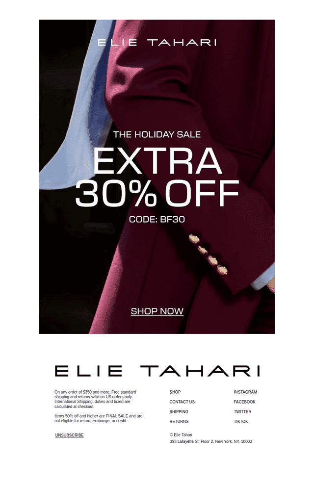 Last Chance: Extra 30% off