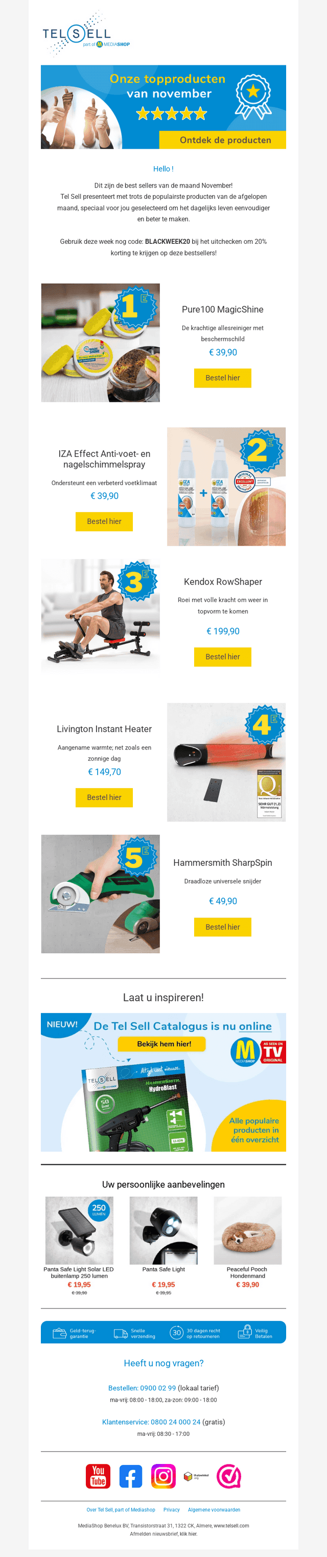 Topproducten van de maand November 🤩