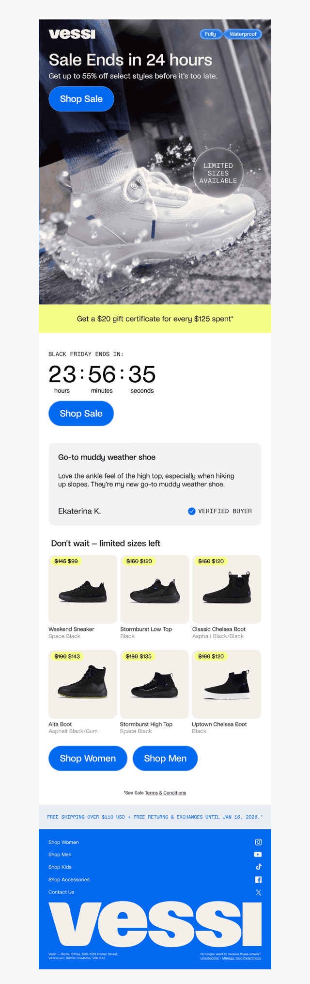 💧Black Friday ends soon – Less than 24 hours left.