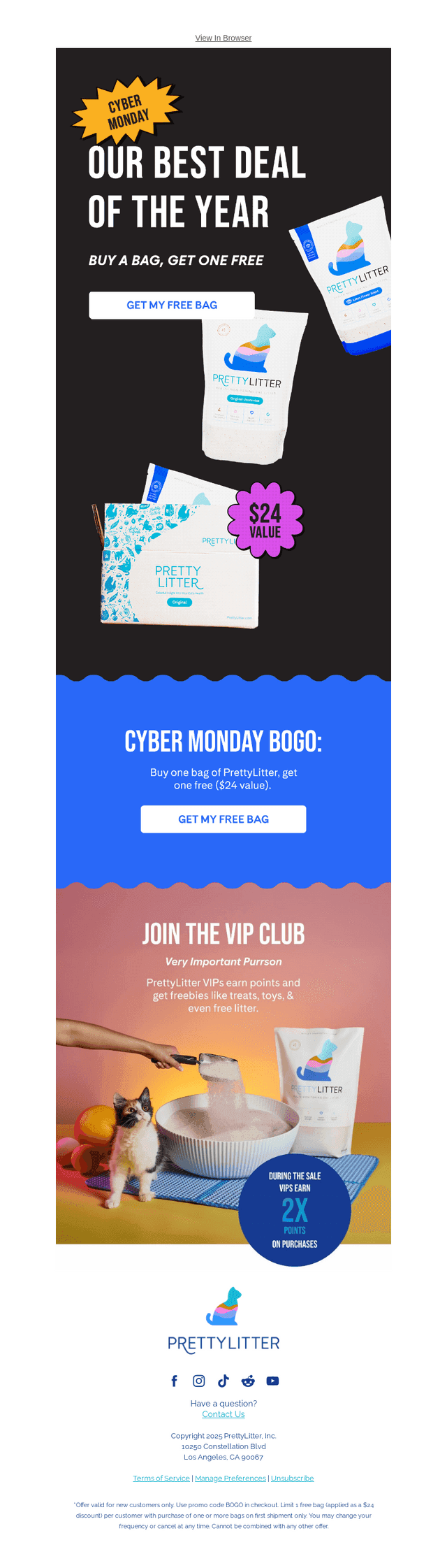 Free Litter For Cyber Monday