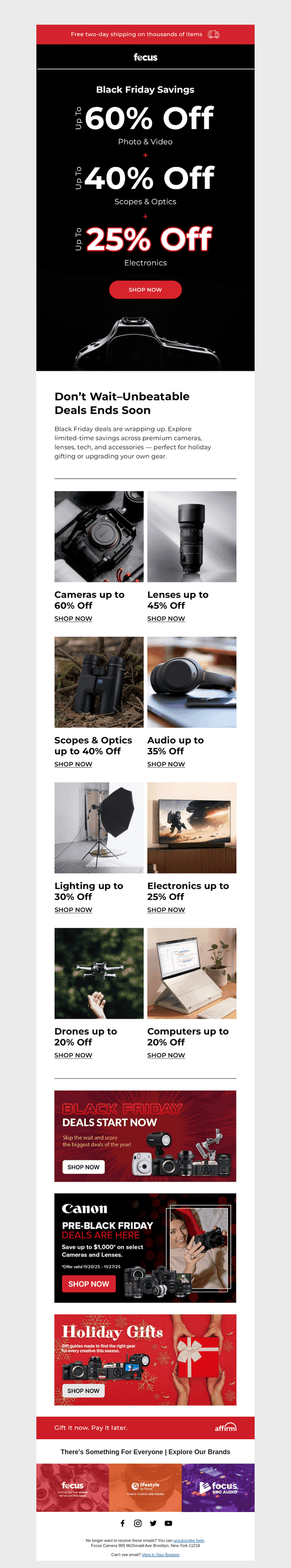 ⏰ Black Friday deals end soon...