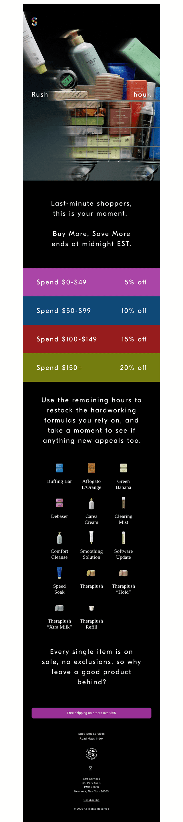 Soft reminder: our sale ends tonight