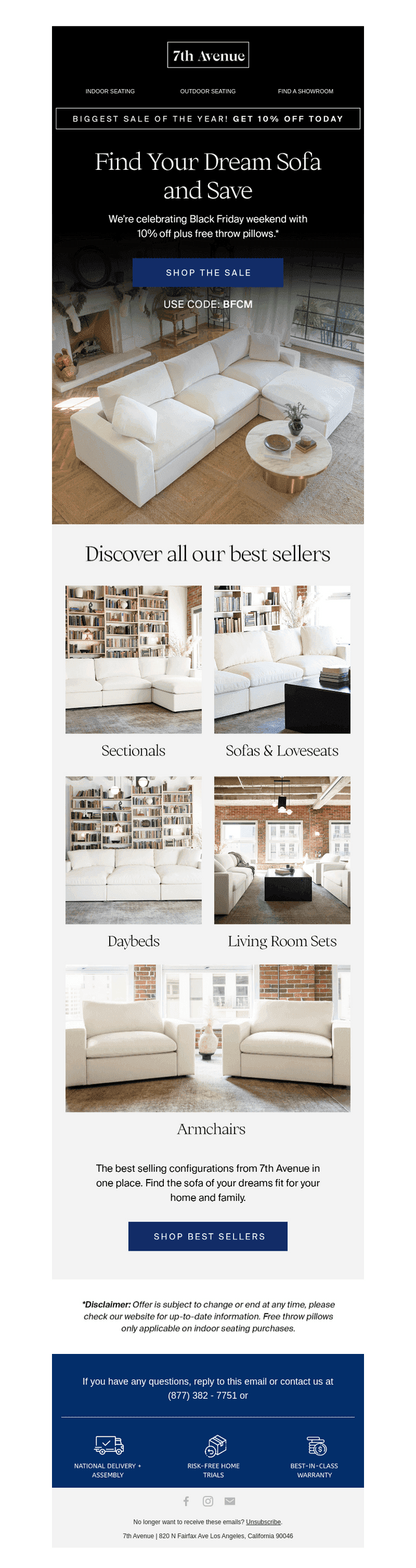 10% off all our best-selling sofas