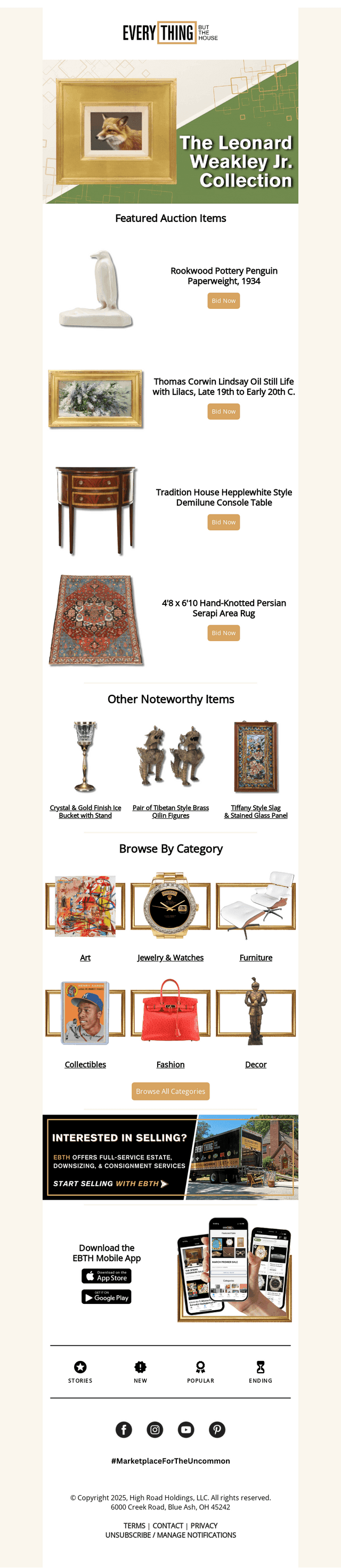 ⏳ ENDING TONIGHT: The Leonard Weakley Jr. Collection
