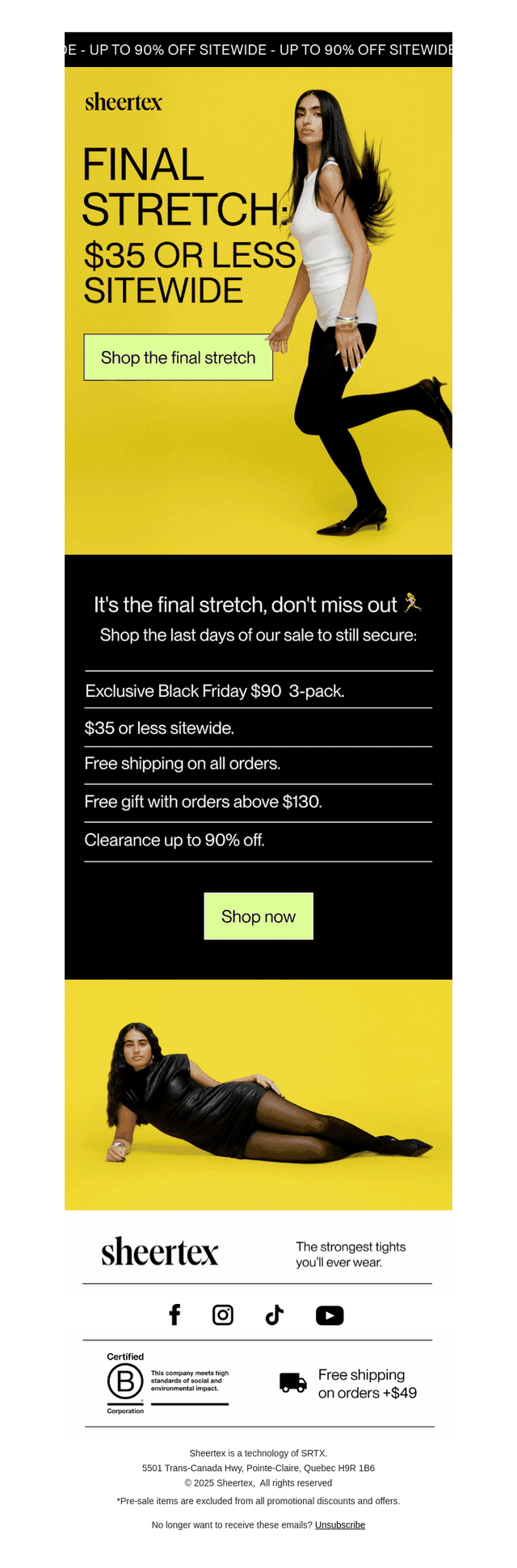 $35 or less sitewide is going FAST 🏃‍♀️