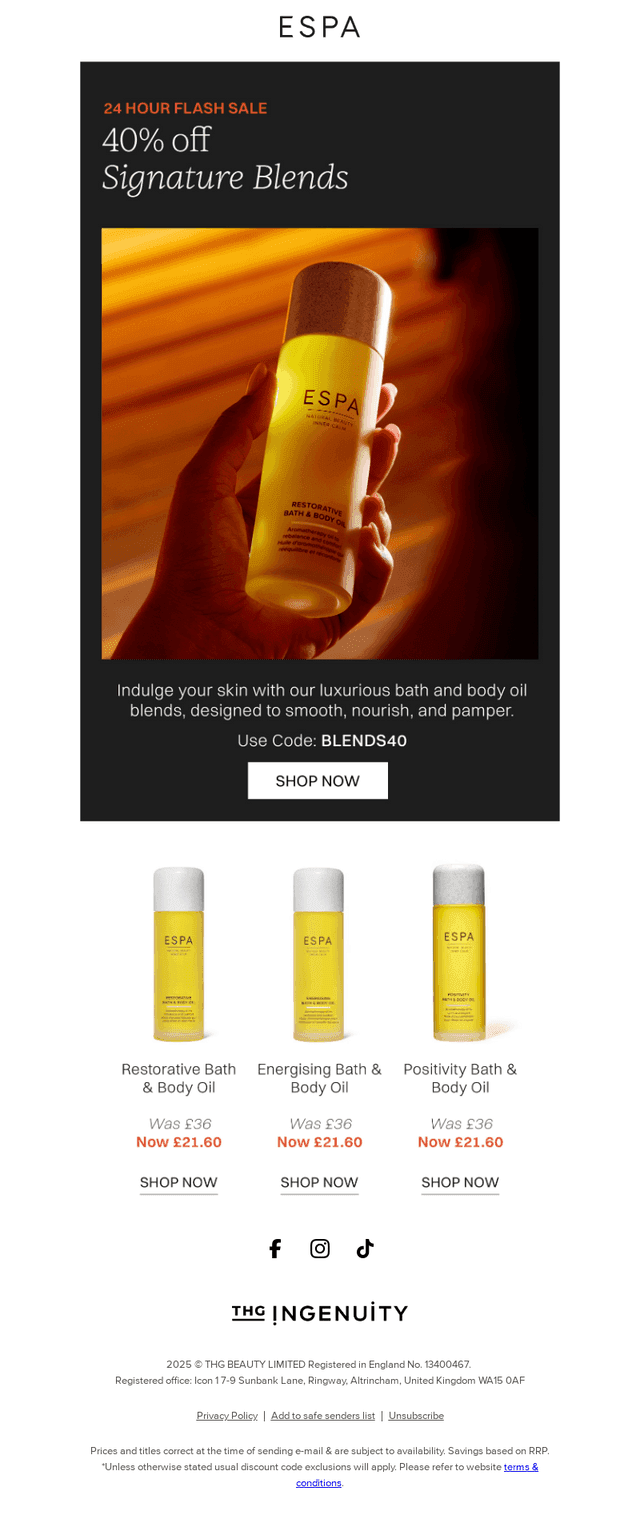 Final Hours: 40% off Signature Blends