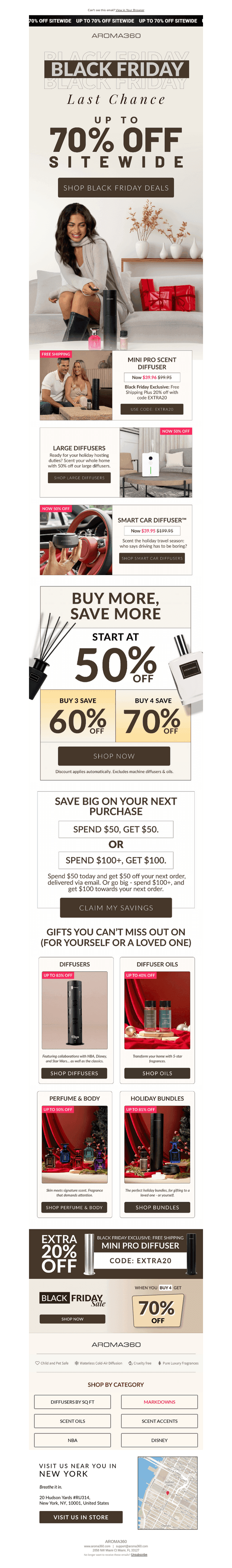 Aroma360 email from Sun, Nov 30, 2025