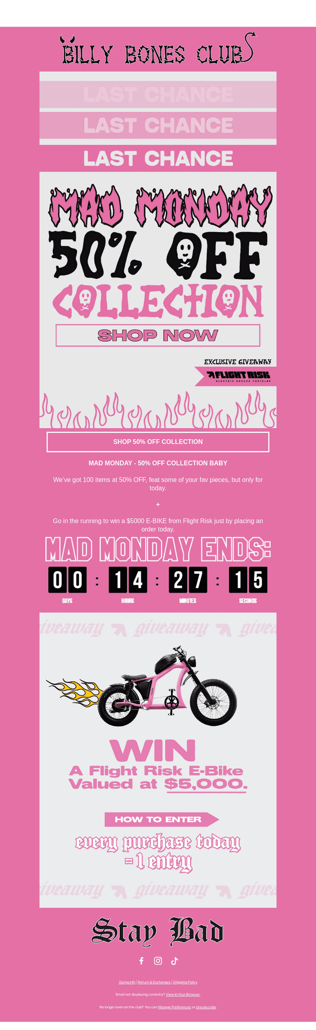 MAD MONDAY | 50% OFF 👊