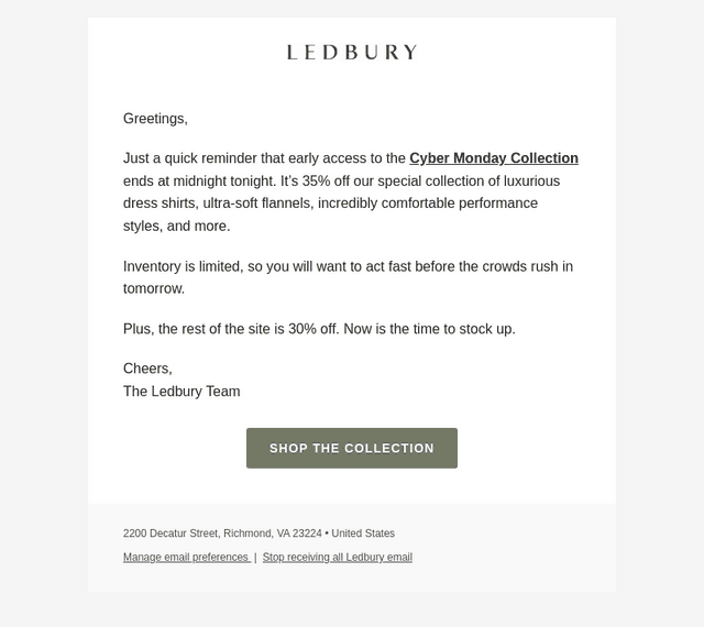 Cyber Monday Early Access Ends Soon