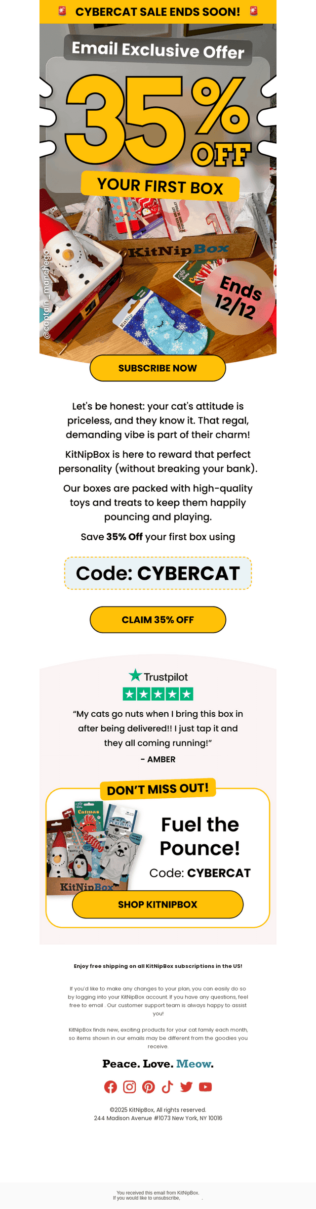 KitNipBox email from Sun, Nov 30, 2025