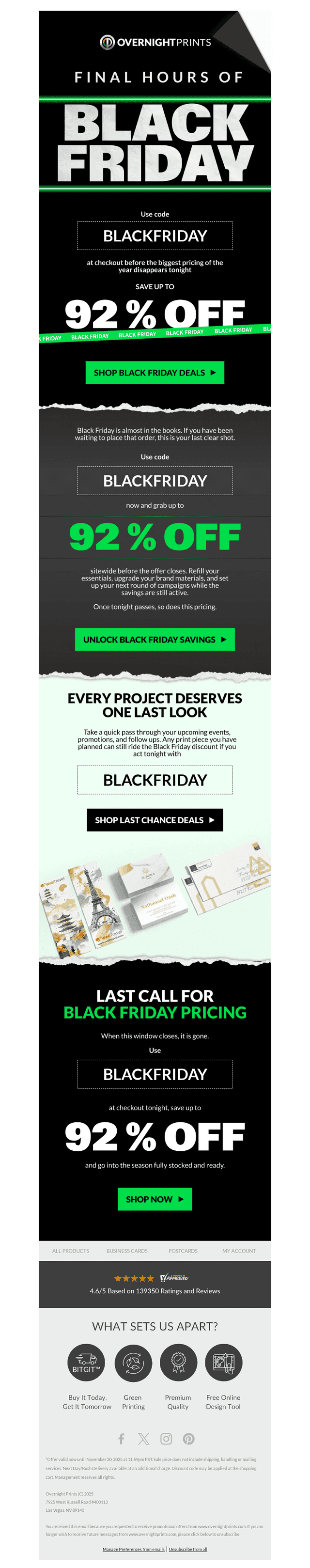 Overnight Prints email from Sun, Nov 30, 2025