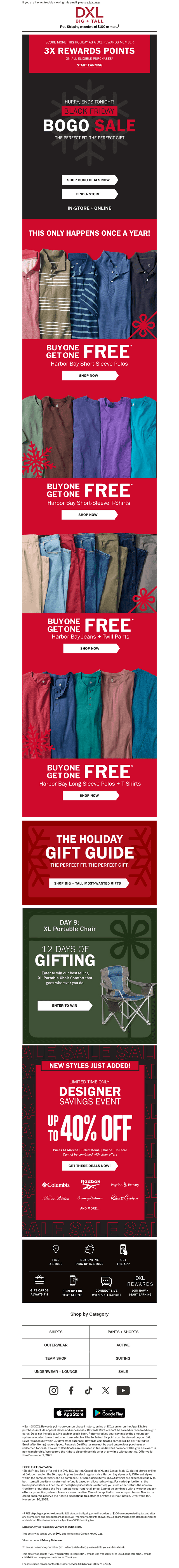 DXL email from Sun, Nov 30, 2025