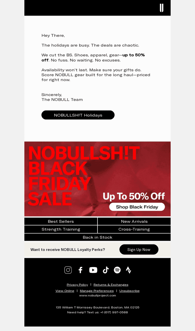 Up to 50% Off for Black Friday
